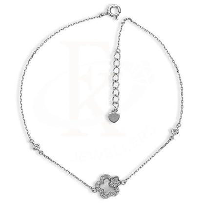 Sterling Silver 925 Flower Anklet - Fkjanklsl2029 Anklets