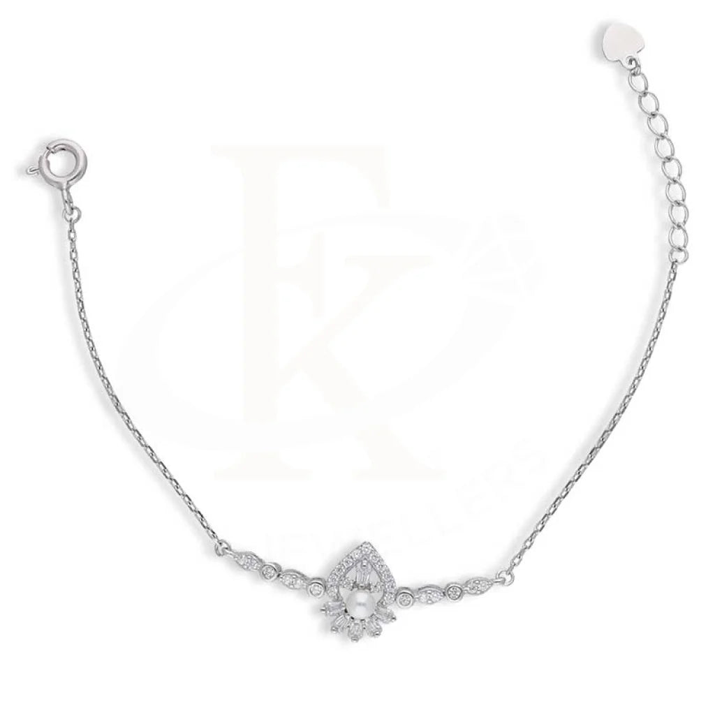 Sterling Silver 925 Flower Bracelet - Fkjbrlsl2925 Bracelets