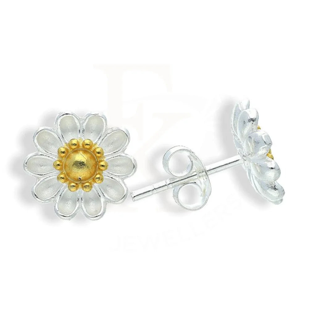Italian Silver 925 Flower Earrings - Fkjernsl2182