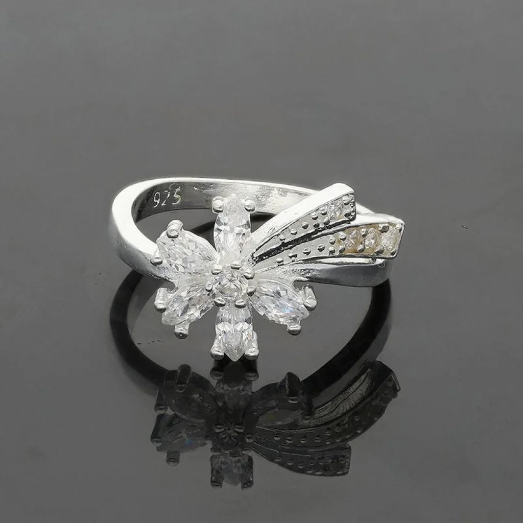 Sterling Silver 925 Flower Shaped Ring - Fkjrnsl3691 Rings