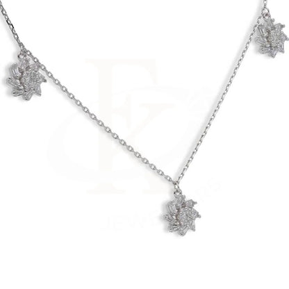 Sterling Silver 925 Flowers Necklace - Fkjnklsl2938 Necklaces