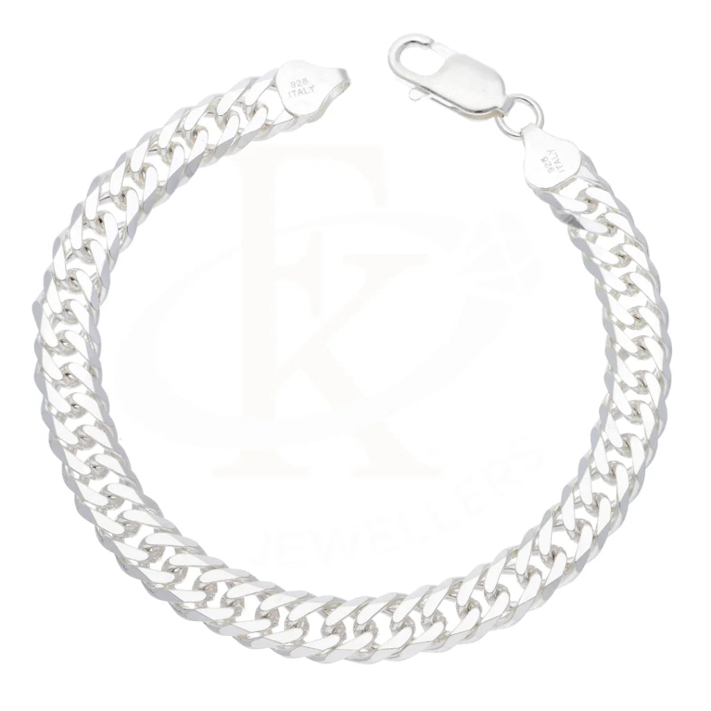 Sterling Silver 925 Gauge Curb Bracelet - Fkjbrlsl8644 Bracelets