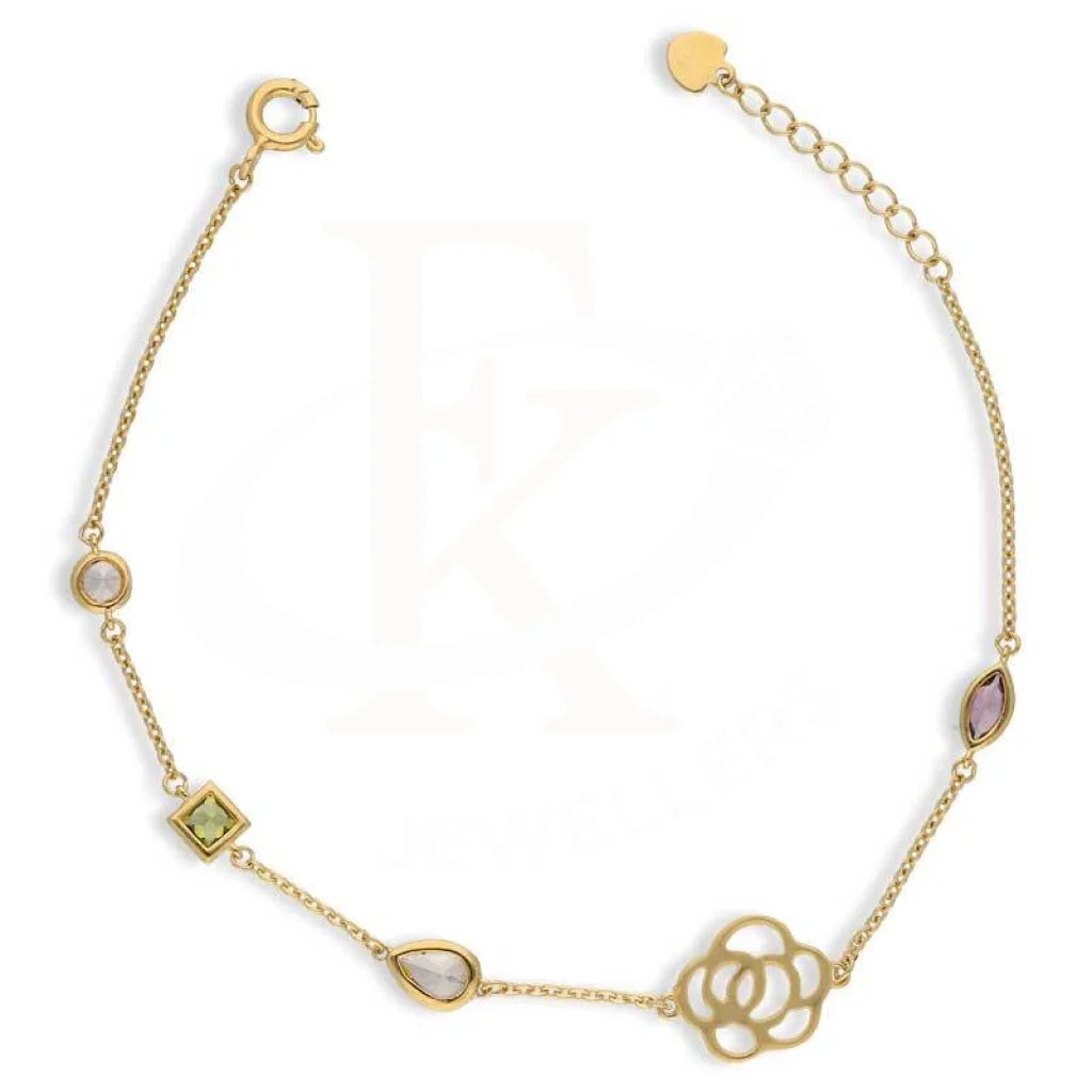 Sterling Silver 925 Gold Plated Charm Bracelet - Fkjbrlsl2829 Bracelets