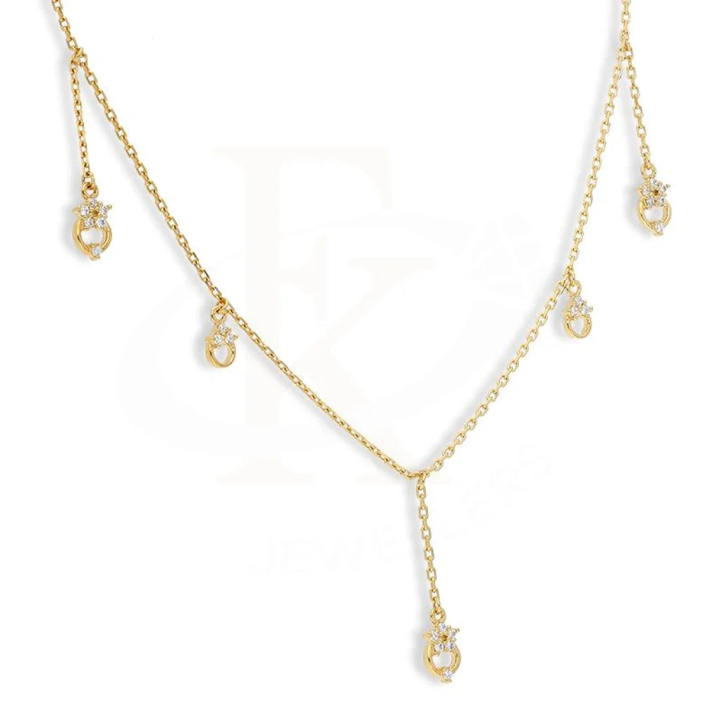 Sterling Silver 925 Gold Plated Necklace - Fkjnklsl2890 Necklaces