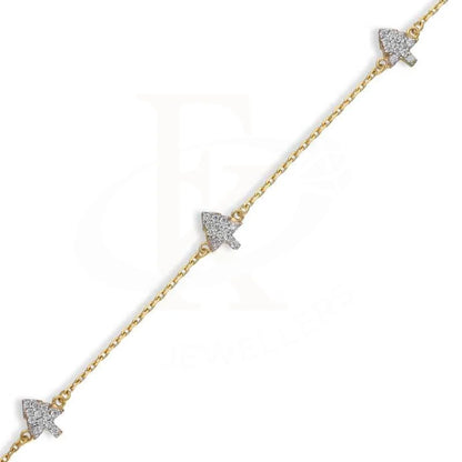 Sterling Silver 925 Gold Plated Butterflies Anklet - Fkjanklsl2016 Anklets