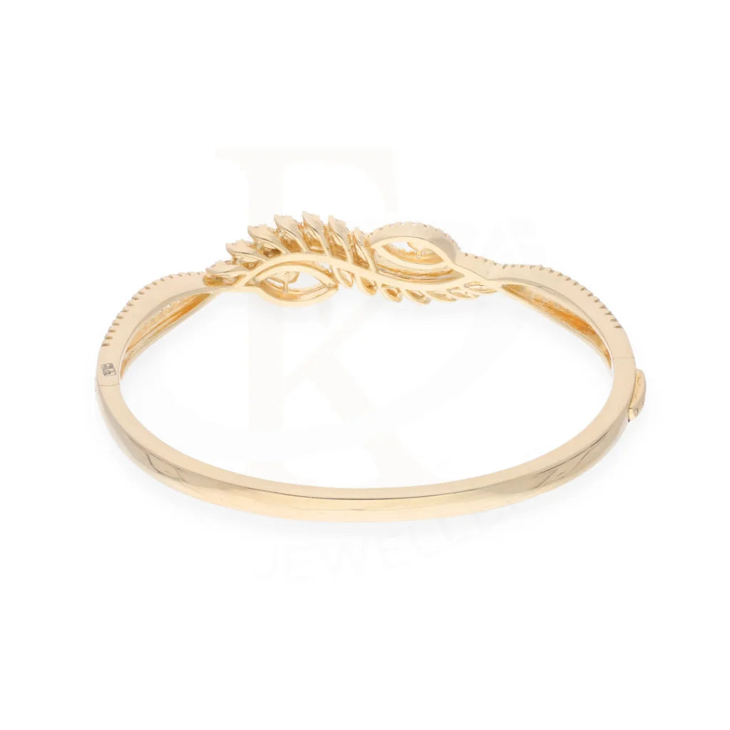 Sterling Silver 925 Gold Plated Zircon Bangle - Fkjbngsl7934 Bangles