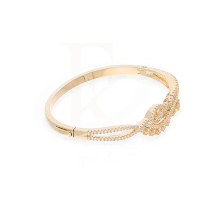 Sterling Silver 925 Gold Plated Zircon Bangle - Fkjbngsl7934 Bangles