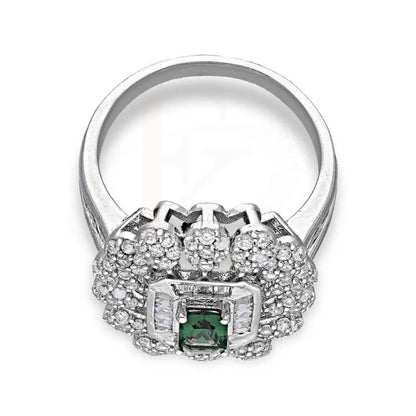 Italian Silver 925 Green Solitaire Ring - Fkjrnsl3523 Rings