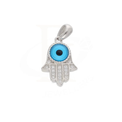 Sterling Silver 925 Hamsa Hand With Eye Pendant - Fkjpndsl8604 Necklaces