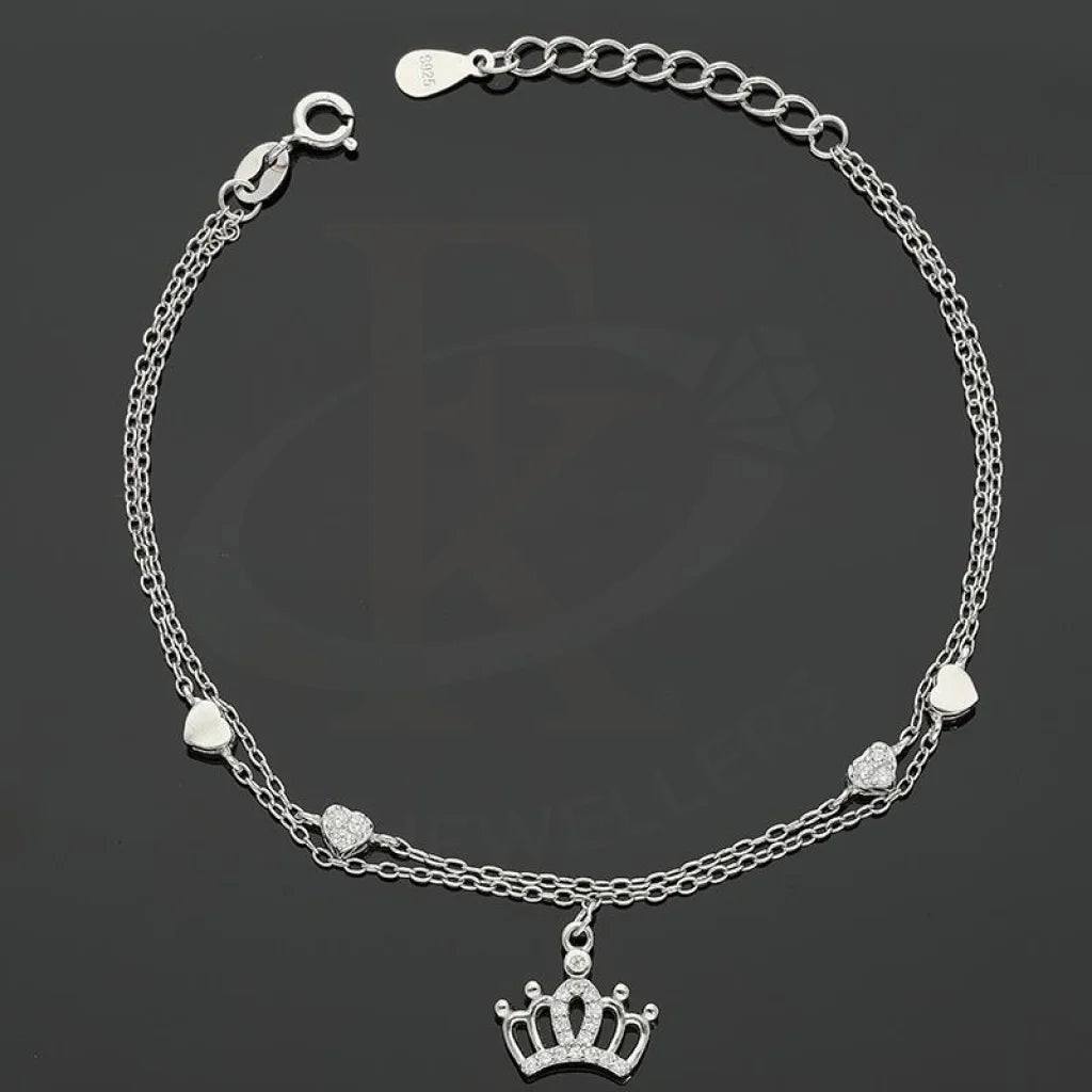 Italian Silver 925 Hanging Crown Bracelet - Fkjbrlsl2560 Bracelets