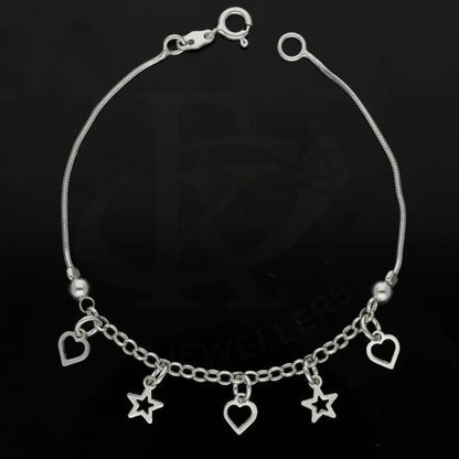 Italian Silver 925 Hanging Stars And Heart Bracelet - Fkjbrl1994 Bracelets