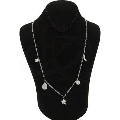 Italian Silver 925 Hanging Stars And Pears Necklace - Fkjnklsl2617 Necklaces