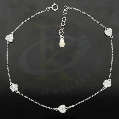 Italian Silver 925 Heart Anklet - Fkjanklsl1995 Anklets