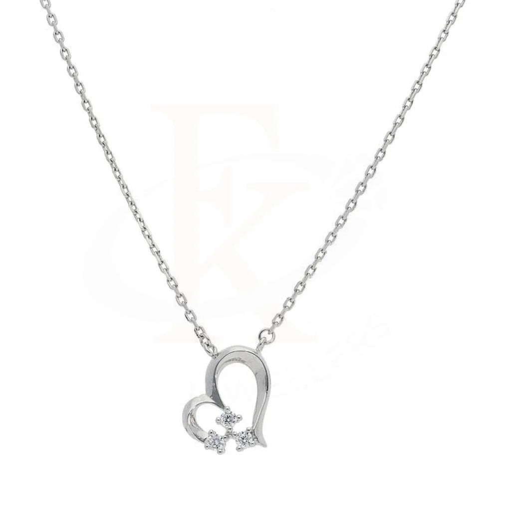 Italian Silver 925 Heart Necklace - Fkjnkl1909 Necklaces