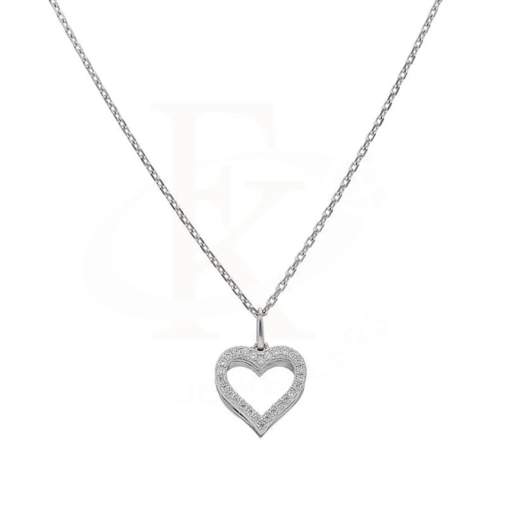 Italian Silver 925 Heart Necklace - Fkjnkl1957 Necklaces