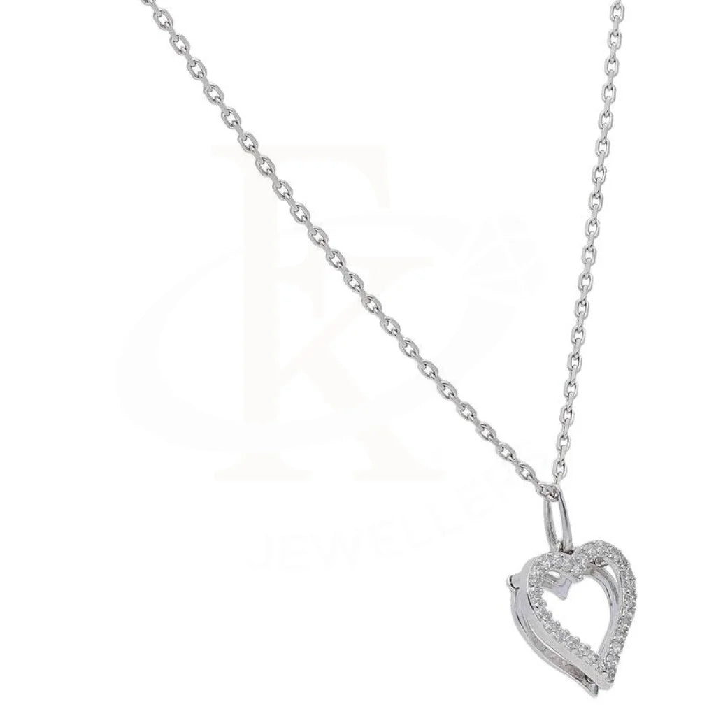 Italian Silver 925 Heart Necklace - Fkjnkl1957 Necklaces