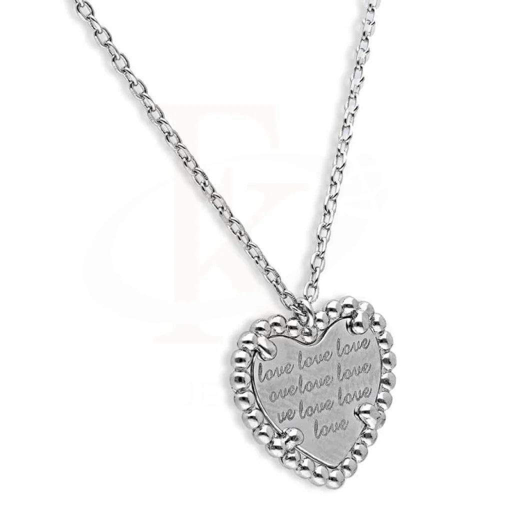 Sterling Silver 925 Heart Necklace - Fkjnklsl2951 Necklaces