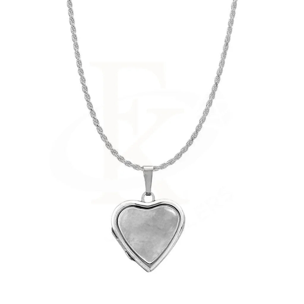 Italian Silver 925 Heart Shaped Picture Necklace - Fkjnkl1961 Necklaces