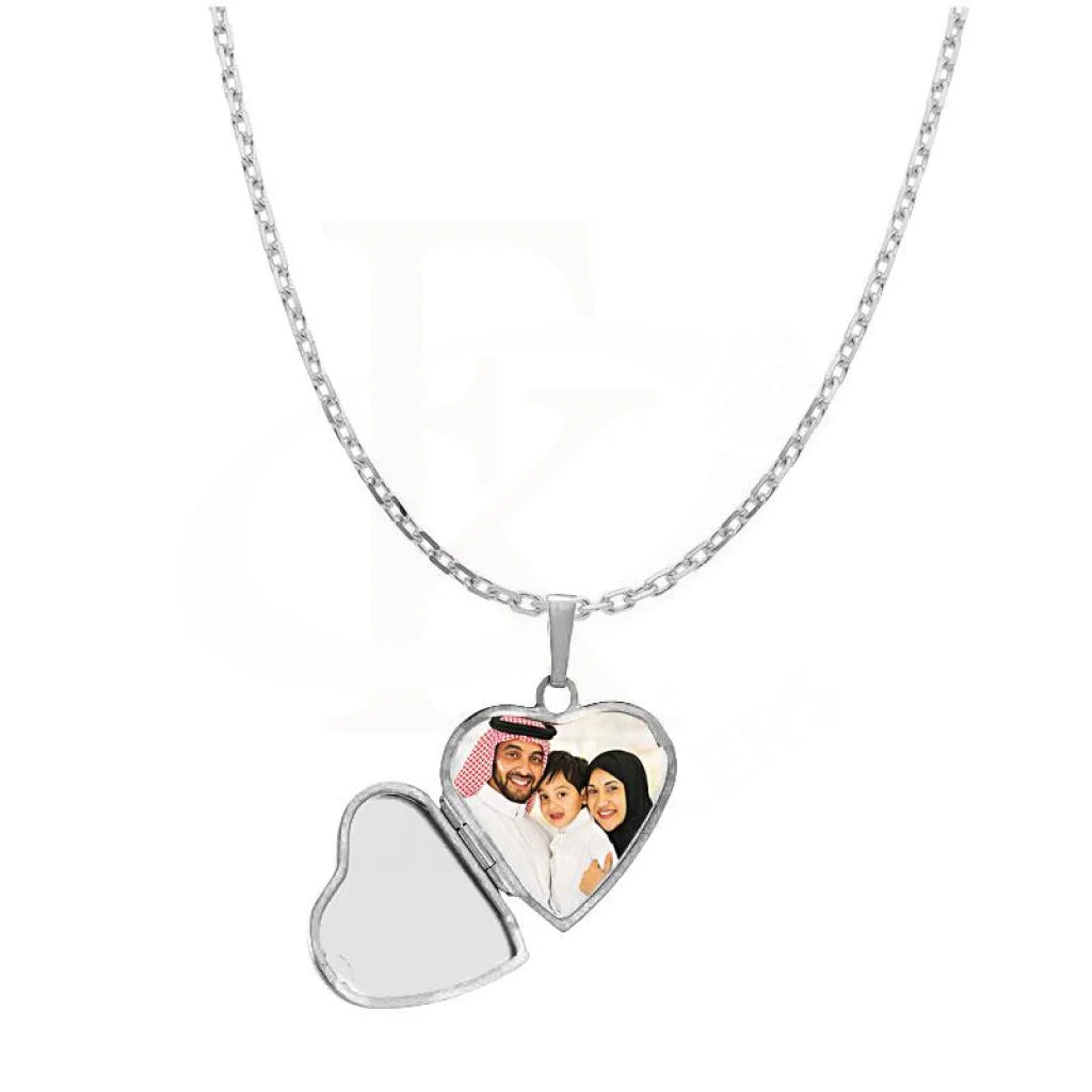 Italian Silver 925 Heart Shaped Picture Necklace - Fkjnkl1961 Type 2 Necklaces