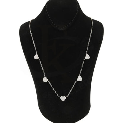 Italian Silver 925 Hearts Necklace - Fkjnklsl2579 Necklaces