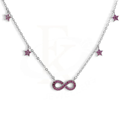 Sterling Silver 925 Infinity And Stars Shaped Necklace - Fkjnklsl2968 Necklaces