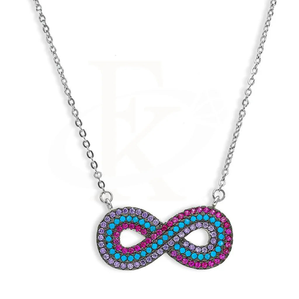 Italian Silver 925 Infinity Necklace - Fkjnklsl2622 Necklaces