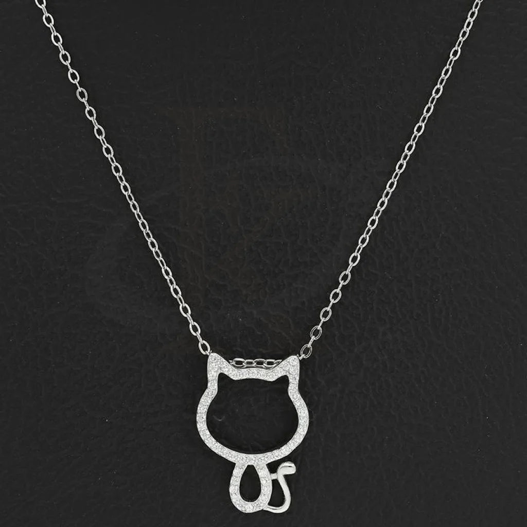 Italian Silver 925 Kitty Necklace - Fkjnklsl2676 Necklaces