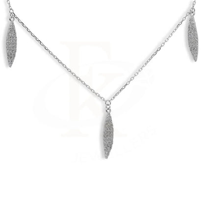 Sterling Silver 925 Leaf Necklace - Fkjnklsl2933 Necklaces