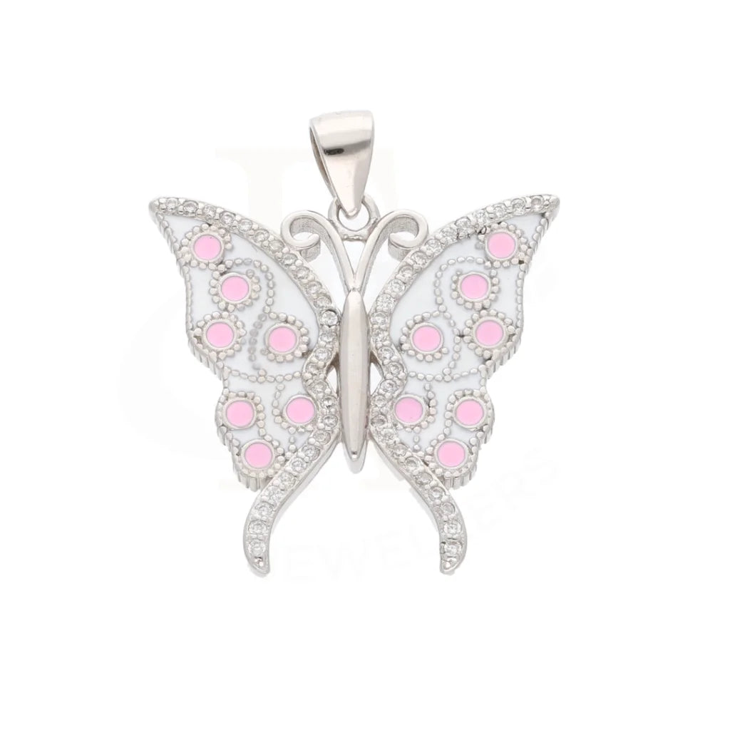 Sterling Silver 925 Luxury Statement Butterfly Pendant - Fkjpndsl8597 Necklaces