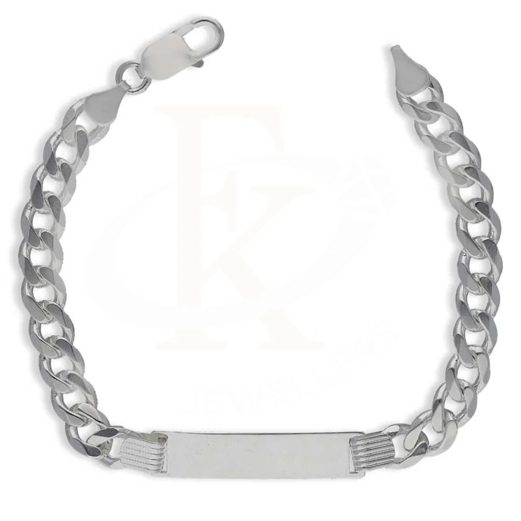 Sterling Silver 925 Mens Curb Bracelet - Fkjbrlsl2892 Bracelets