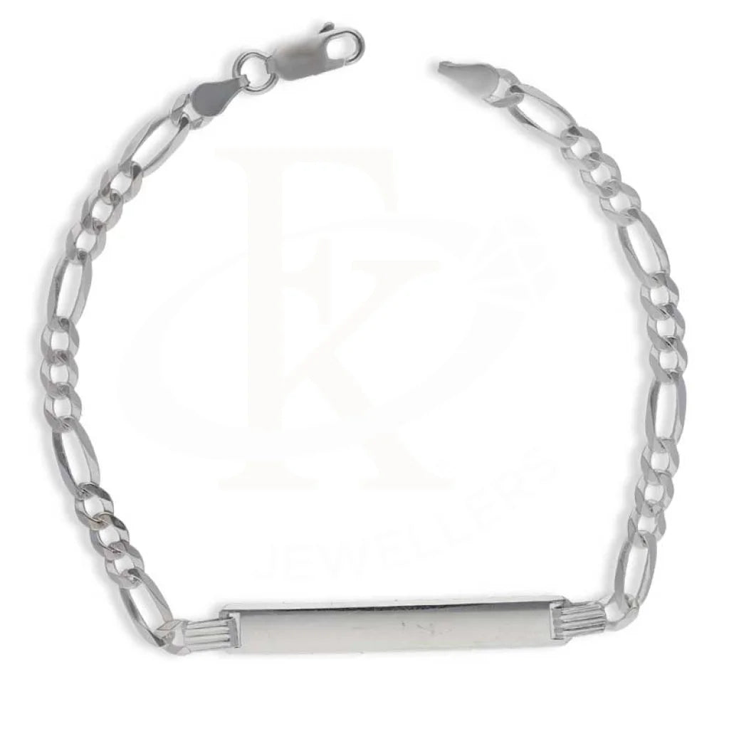 Sterling Silver 925 Mens Figaro Bracelet - Fkjbrlsl2889 Bracelets