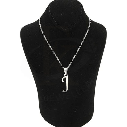 Italian Silver 925 Necklace (Chain With Alphabet Pendant) - Fkjnklsl1998 Letter J / 4.46 Grams
