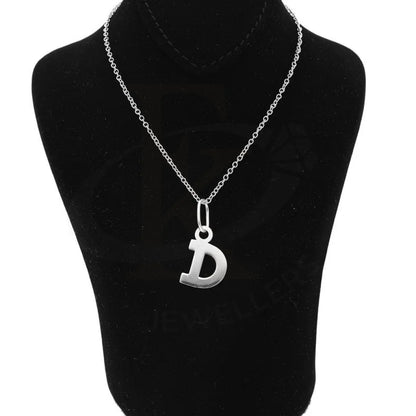 Italian Silver 925 Necklace (Chain With Alphabet Pendant) - Fkjnklsl2002 Letter D / 2.94 Grams