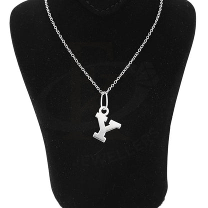 Italian Silver 925 Necklace (Chain With Alphabet Pendant) - Fkjnklsl2002 Letter Y / 2.80 Grams