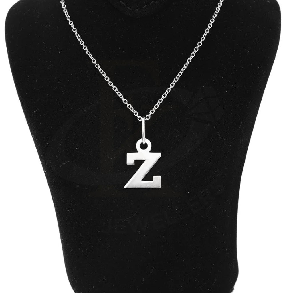 Italian Silver 925 Necklace (Chain With Alphabet Pendant) - Fkjnklsl2002 Letter Z / 2.99 Grams