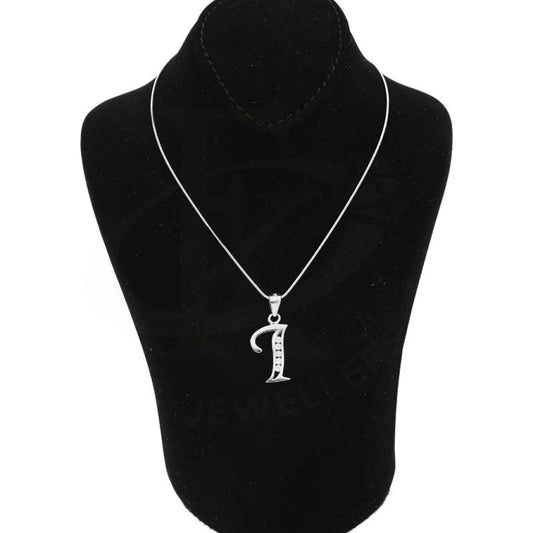 Italian Silver 925 Necklace (Chain With Alphabet Pendant) - Fkjnklsl2003 Letter I / 3.07 Grams