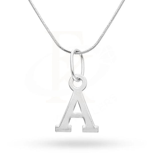 Italian Silver 925 Necklace (Chain With Alphabet Pendant) - Fkjnklsl2093 Necklaces