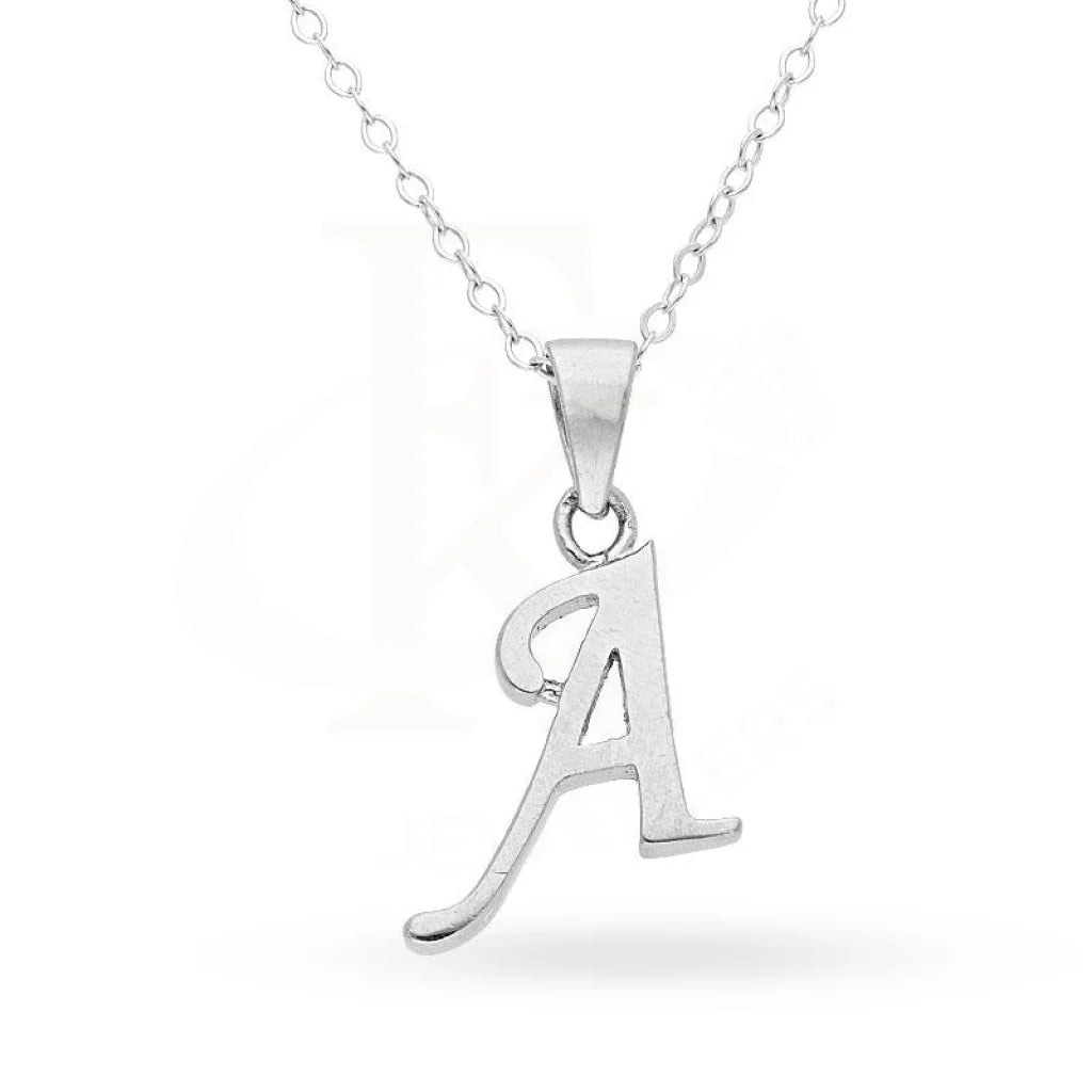 Italian Silver 925 Necklace (Chain With Alphabet Pendant) - Fkjnklsl2097 Necklaces