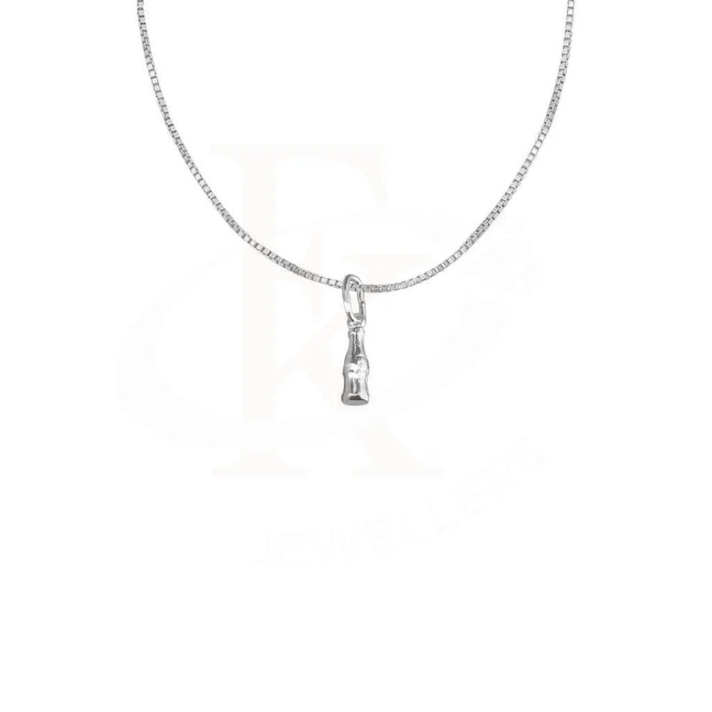 Italian Silver 925 Necklace (Chain With Bottle Pendant) - Fkjnkl1777 Necklaces