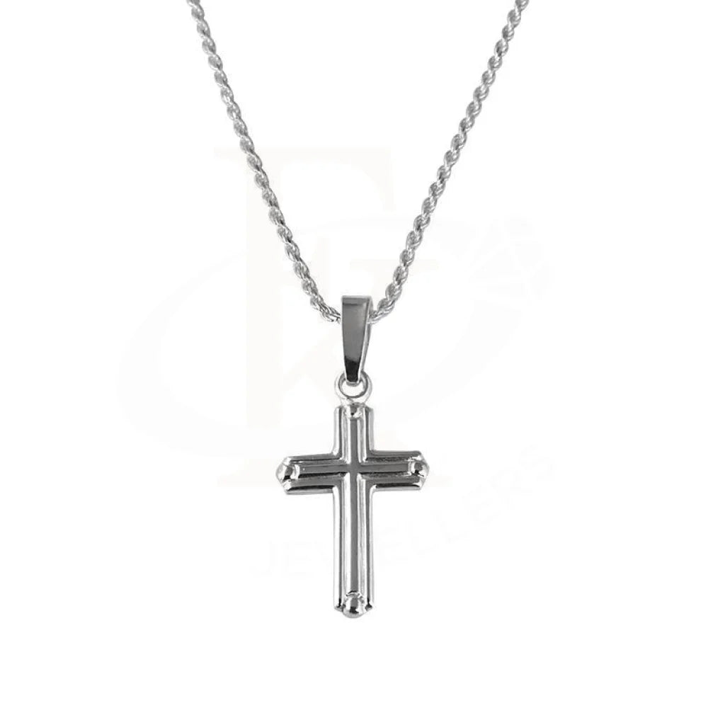 Italian Silver 925 Necklace (Chain With Cross Pendant) - Fkjnkl1706 Necklaces