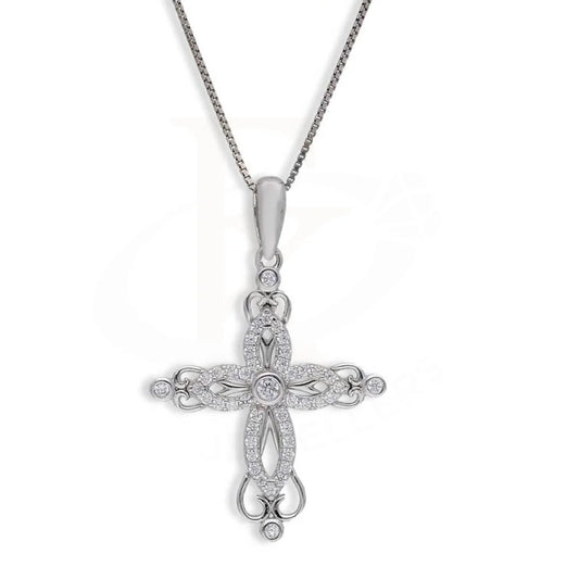 Sterling Silver 925 Necklace (Chain With Cross Pendant) - Fkjnklsl3003 Necklaces