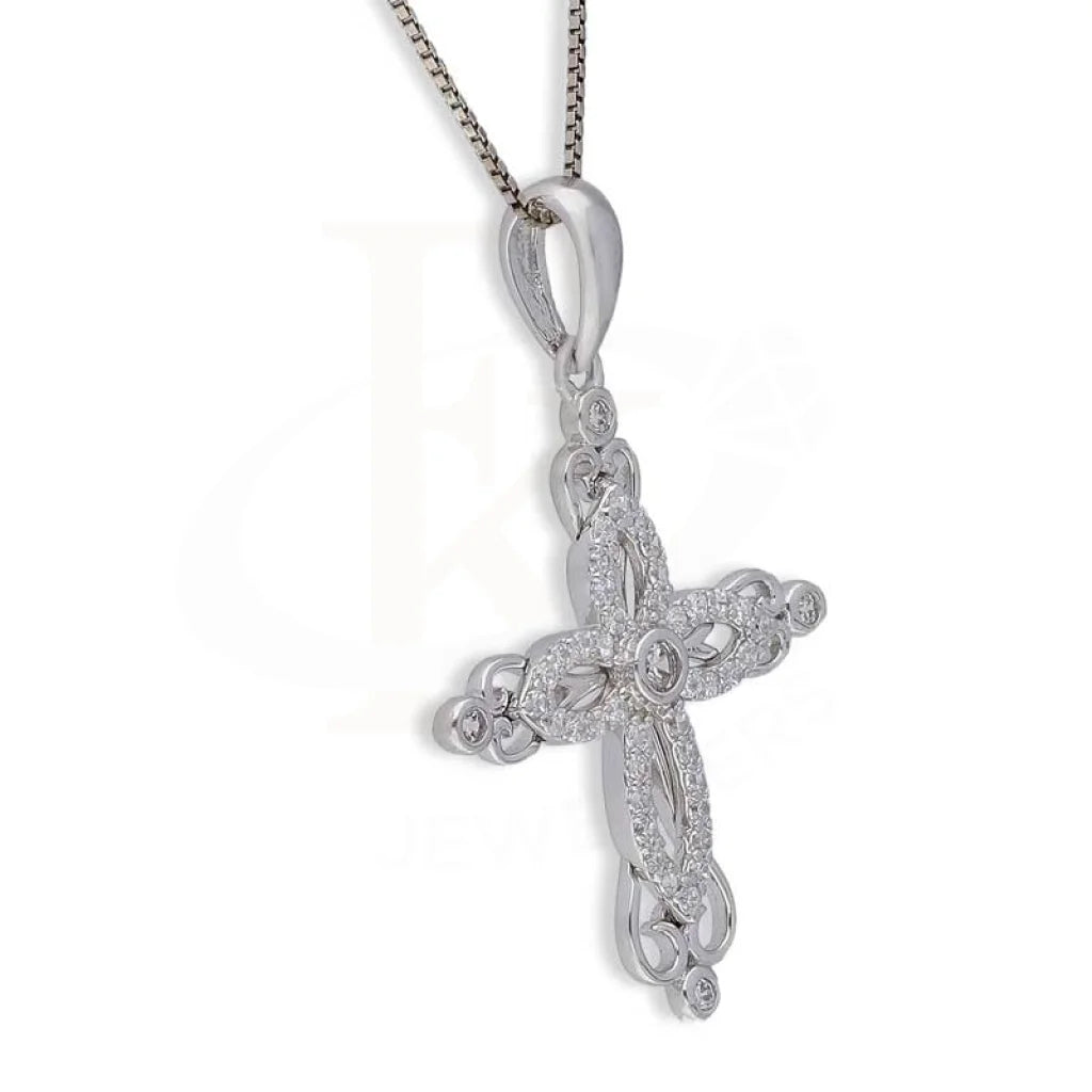 Sterling Silver 925 Necklace (Chain With Cross Pendant) - Fkjnklsl3003 Necklaces