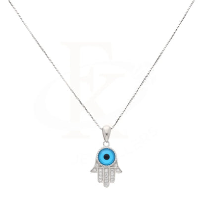 Sterling Silver 925 Necklace (Chain With Hamsa Hand Eye Pendant) - Fkjnklsl8604 Necklaces