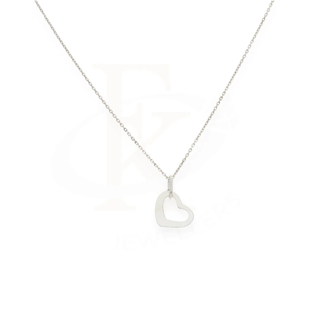 Sterling Silver 925 Necklace (Chain With Hanging Heart Pendant) - Fkjnklsl7983 Necklaces