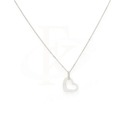 Sterling Silver 925 Necklace (Chain With Hanging Heart Pendant) - Fkjnklsl7983 Necklaces