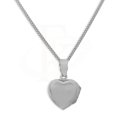 Italian Silver 925 Necklace (Chain With Heart Amulet Locket Pendant) - Fkjnklsl2339 Necklaces