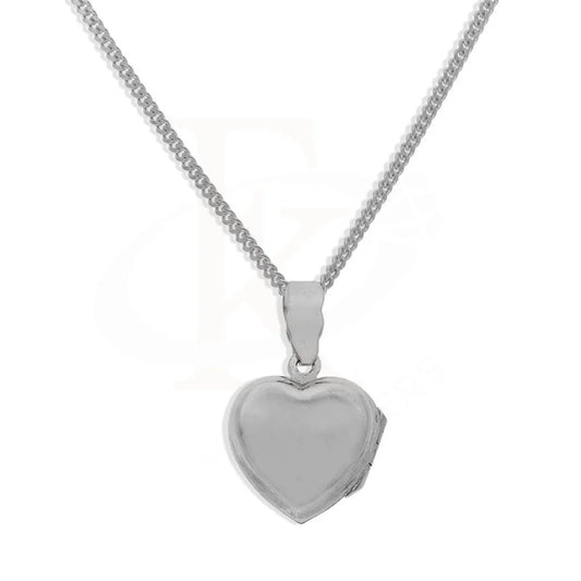 Italian Silver 925 Necklace (Chain With Heart Amulet Locket Pendant) - Fkjnklsl2339 Necklaces