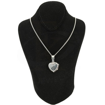 Italian Silver 925 Necklace (Chain With Heart Amulet Locket Pendant) - Fkjnklsl2339 Necklaces