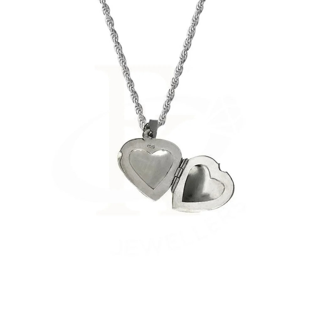 Italian Silver 925 Necklace (Chain With Heart Pendant) - Fkjnkl1718 Necklaces