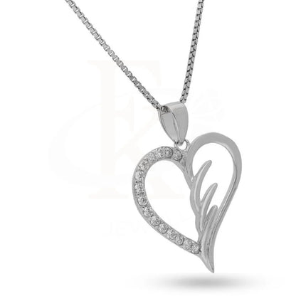 Italian Silver 925 Necklace (Chain With Heart Pendant) - Fkjnklsl2157 Necklaces